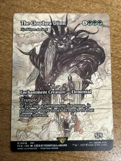 The Cloudsea Djinn - Nyxbloom Ancient (Showcase) Final Fantasy NM-M Unplayed MTG - Image 1