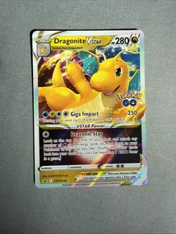 Pokemon Go Dragonite VSTAR SWSH236 Black Star Promo Card MINT - Image 1