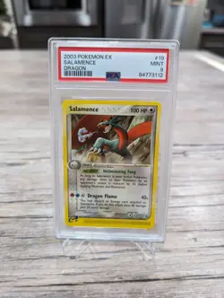 Pokemon PSA 9 MINT Salamence 19/97 EX Dragon Non-Holo 2003 E Reader - Image 1