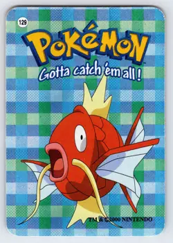 Magikarp #129 Pokemon Vending Prism Holo Card Vintage Authentic Nintendo - Nm - Image 1