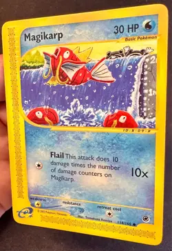 Magikarp 118/165 2002 Expedition Pokemon Card TCG Komiya Vintage Non Holo Nm/Vlp - Image 2