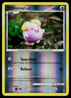 Pokemon Card - Whismur Supreme Victors 132/147 Common Reverse Holo - Image 1