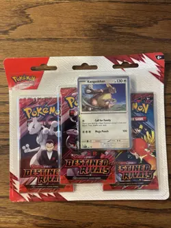 Pokemon Scarlet & Violet Destined Rivals 3 Pack Blister Kangaskhan Sealed New - Image 1