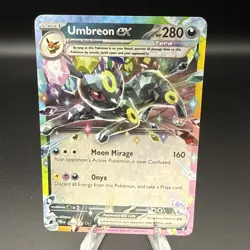 Pokemon TCG Umbreon EX 060/131 Double Rare Holo Card Prismatic Evolutions - Image 1