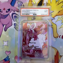 2024 Pokemon SV Twilight Masquerade TWM EN Enamorus #180/167 PSA 9 - Image 1