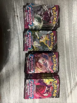 Pokemon TCG Fusion Strike Booster Box Loose 55 Packs Sword & Shield Sealed - Image 1