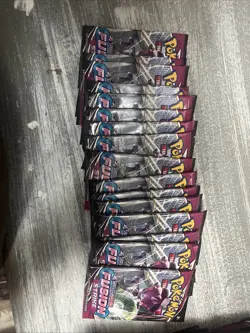 Pokemon TCG Fusion Strike Booster Box Loose 55 Packs Sword & Shield Sealed - Image 2