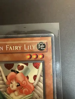 Yugioh Injection Fairy Lily LOD-100 Secret Rare 1st Edition Damaged (See Pics) - Image 3