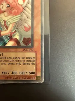 Yugioh Injection Fairy Lily LOD-100 Secret Rare 1st Edition Damaged (See Pics) - Image 5