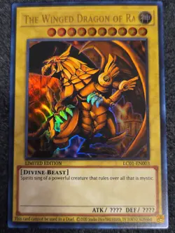 Yu-Gi-Oh! The Winged Dragon of Ra LC01-EN003 Limited Edition Ultra Rare NM - Image 1