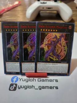 Yu-Gi-Oh Ebon Illusion Magician X3 LDS3 1st Edition Ultra Rare Light Played - Image 1