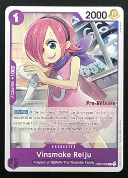 Vinsmoke Reiju OP07-062 Pre-Release One Piece Card Game 500 Years in the Future - Image 1