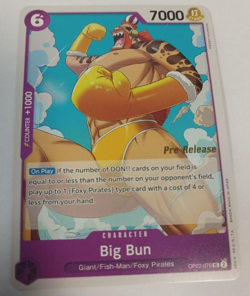 ONE PIECE ENGLISH CARD GAME PRE-RELEASE Big Bun OP07-070 EN NM - Image 1