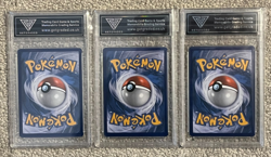 3x ASH'S PIKACHU Pokemon Promo Cards SM110-SM112 Graded 8.5 GetGraded - Image 2