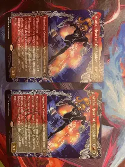 Magic: The Gathering Arana Heart of the Spider x2 SPM Legendary Creature Cards - Image 1