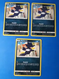 4x Murkrow 108/214 Pokemon card SM Unbroken Bonds common NM - Image 1