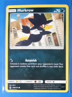 4x Murkrow 108/214 Pokemon card SM Unbroken Bonds common NM - Image 2