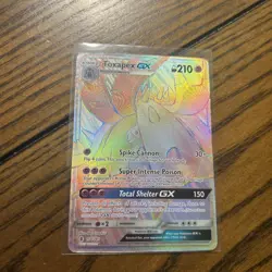 Pokemon Card Toxapex Gx 154/145 Guardians Rising Secret Rainbow Rare NM-LP - Image 1