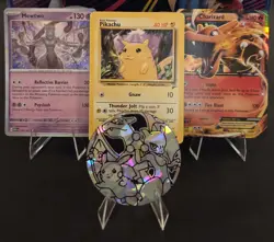 Pokemon Coin And Card Bundle (Charizard, Pikachu, Mewtwo) - Image 1