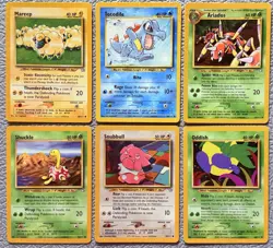 WOTC Neo Genesis Pokemon Card Lot Of 6 LP - Image 1