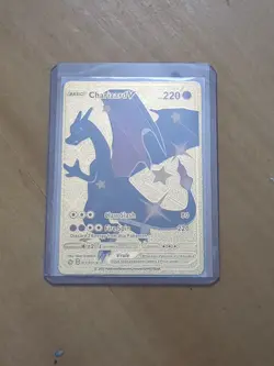 Charizard V HP 220 Gold Foil Pokemon Card 079/073 - Image 1