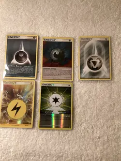 Pokemon Energy Five Card Lot 2006 2007 2008 (g2) - Image 1