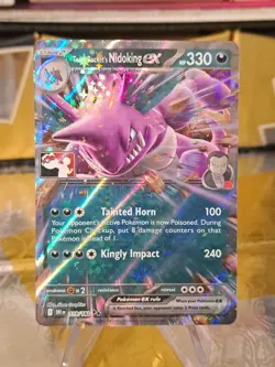 Team Rocket's Nidoking Ex Pokemon Prize Pack Series 8 Promo Pokemon Card NM/LP - Image 1