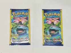 Pokemon XY Evolutions Booster 3 Card Packs. 2 Pack Lot - Image 1