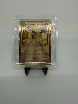 Pokemon CHARIZARD 4/102 - Celebrations UPC 25th Anniversary GOLD Metal Card - Image 2