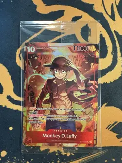 Monkey.D.Luffy (Treasure Booster Set) ST10-006 One Piece Promo Card Foil SEALED - Image 1