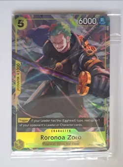 One Piece - Vol. 3 Illustration *RORONOA ZORO* Full Alt Art OP07-013 UC Card MT - Image 2