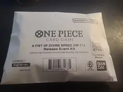 One Piece Card Game A Fist Of Divine Speed (OP-11) Release Event Kit SEALED - Image 1