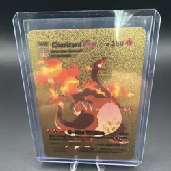 Charizard Vmax Gold Foil Fan Art Viny Textured Collector Card 143/293 Prismatic - Image 3