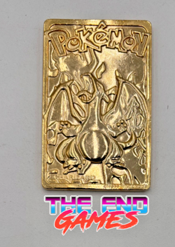 Pokemon Charizard Nintendo 1999 Burger King 23k Gold Plated Card - Image 1