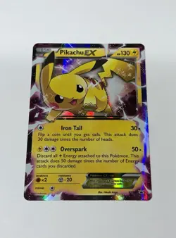 Pikachu EX XY84 XY Black Star Promo Holo Pokemon Card TCG English LP - Image 1
