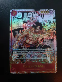 One Piece Card Game Portgas D. Ace OP02-013 Manga Art, Paramount War, English - Image 1