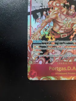 One Piece Card Game Portgas D. Ace OP02-013 Manga Art, Paramount War, English - Image 2