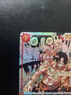One Piece Card Game Portgas D. Ace OP02-013 Manga Art, Paramount War, English - Image 5
