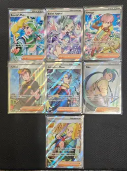 Pokemon Full Art Supporter Cards Lot of 7 NM - Image 1
