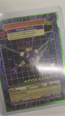 Digimon Card Gulfmon BO-292 Digi Battle Series 6 And Apokarimon holo - Image 2