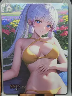 Kamisato Ayaka Jade Garden Goddess Story Card Anime Waifu SSP SSP-24 - Image 1