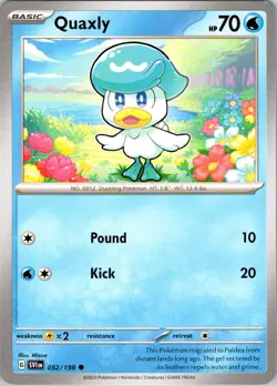 Quaxly - (Mirage Holo) Promo Miscellaneous Cards & Products 052/198 NM - Image 1