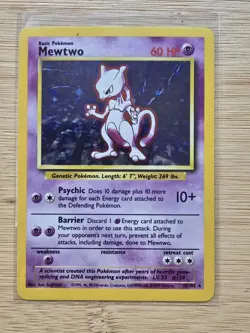 Pokemon Card Lot of 2 - 1st Edition Entei Neo Revelation, Mewtwo Base Set - Image 2