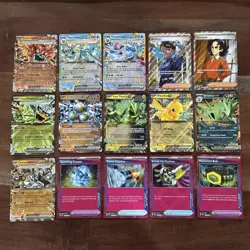 Pokemon Prismatic Evolutions 15 Card Lot Trainers Specs And Ex Cards - Image 1
