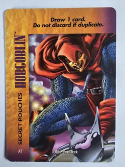FLEER MARVEL POWER SURGEOVERPOWER - HOBGOBLIN - SECRET POUCHES GAME CARD - Image 1