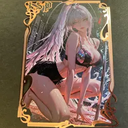 Goddess Story Gold METAL Card - Serial Number #155/200! Anime Girl *READ* - Image 1