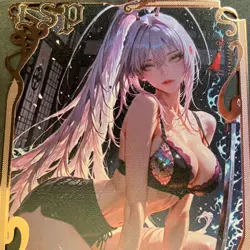 Goddess Story Gold METAL Card - Serial Number #155/200! Anime Girl *READ* - Image 2