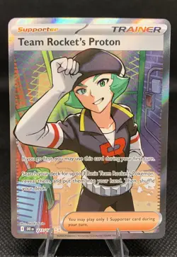 Pokemon Proton Team Rockets Card 227/182 Scarlet Violet Destined Rivals - Image 1