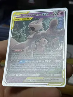 Mewtwo & Mew GX 71/236 Unified Minds 2019 WORLD CHAMPIONSHIP Pokemon Card TCG - Image 5