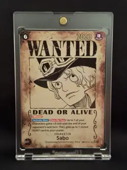 Sabo Wanted Poster Card SEC SP- OP13-120 - Carrying on His Will One Piece TCG - Image 1